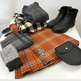 Lightweight tartan kilt for festivals and daily use